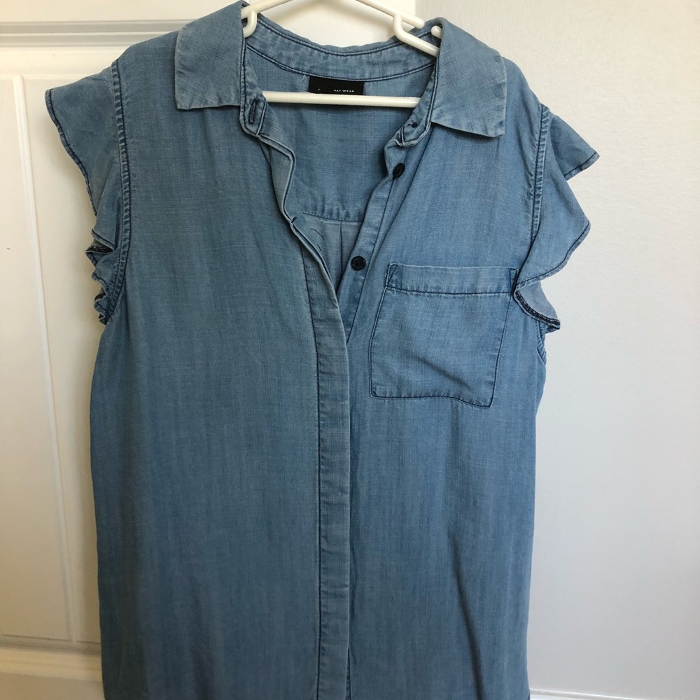 denim top